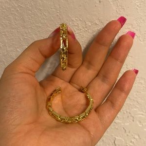 18k Gold Filled Hoop Earrings Design New